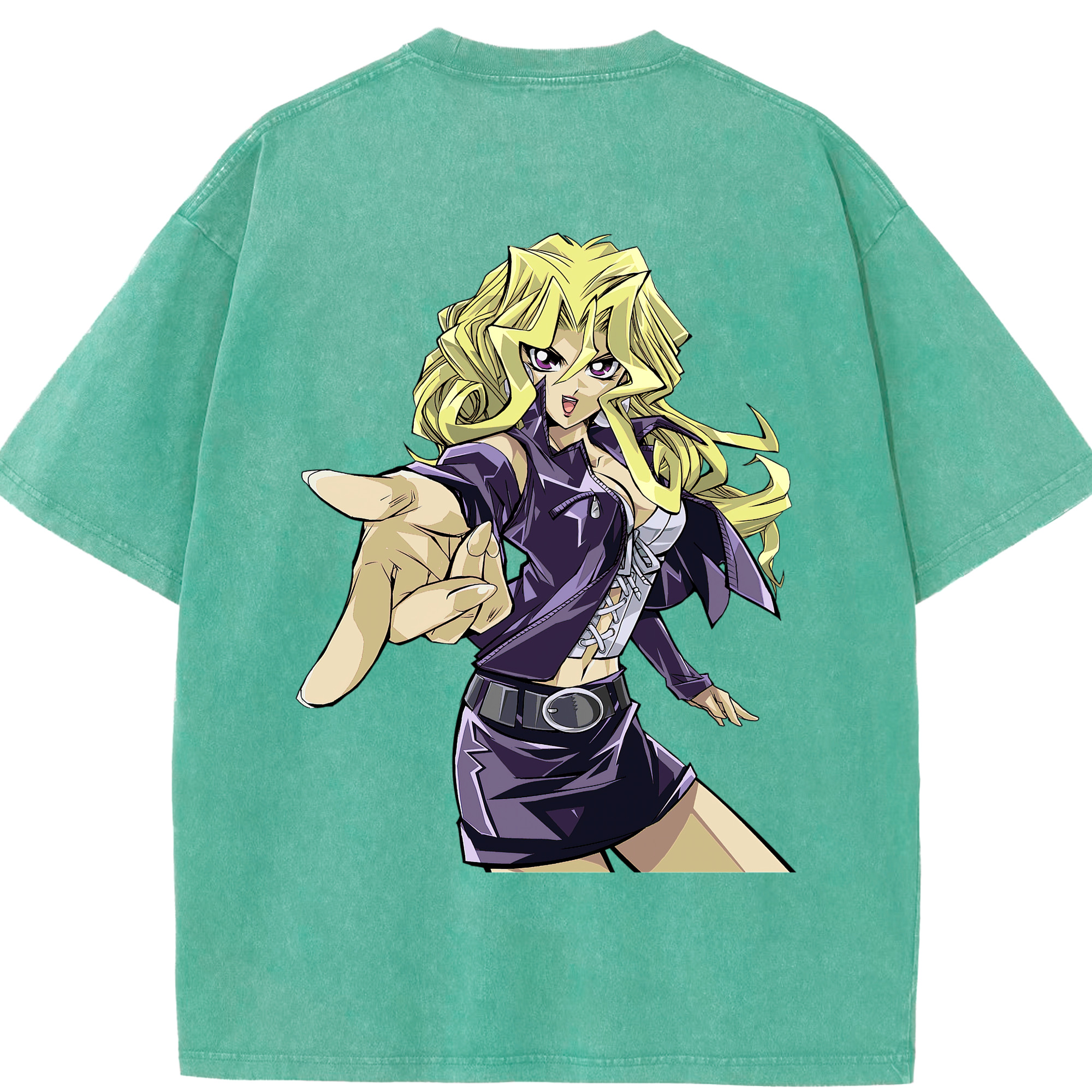 （画像用） 遊☆戯☆王 Yu-Gi-Oh! 綿100% ヴィンテージ風 半袖Tシャツ（背面プリント）